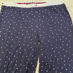 Tommy Hilfiger Navy Pajama Bottoms with Red and White Accents
